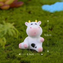 BLAPNK 14 Pcs Mini Cute Cow Animal Figures Toy Cake Toppers, Miniature Figurines Fairy Garden Moss Landscape DIY Terrarium Crafts Ornament, Decoration Christmas Birthday Gift, White (8-HMS-TR1) -Xmas Mart Sales 613T9M1w2EL. AC SL1001