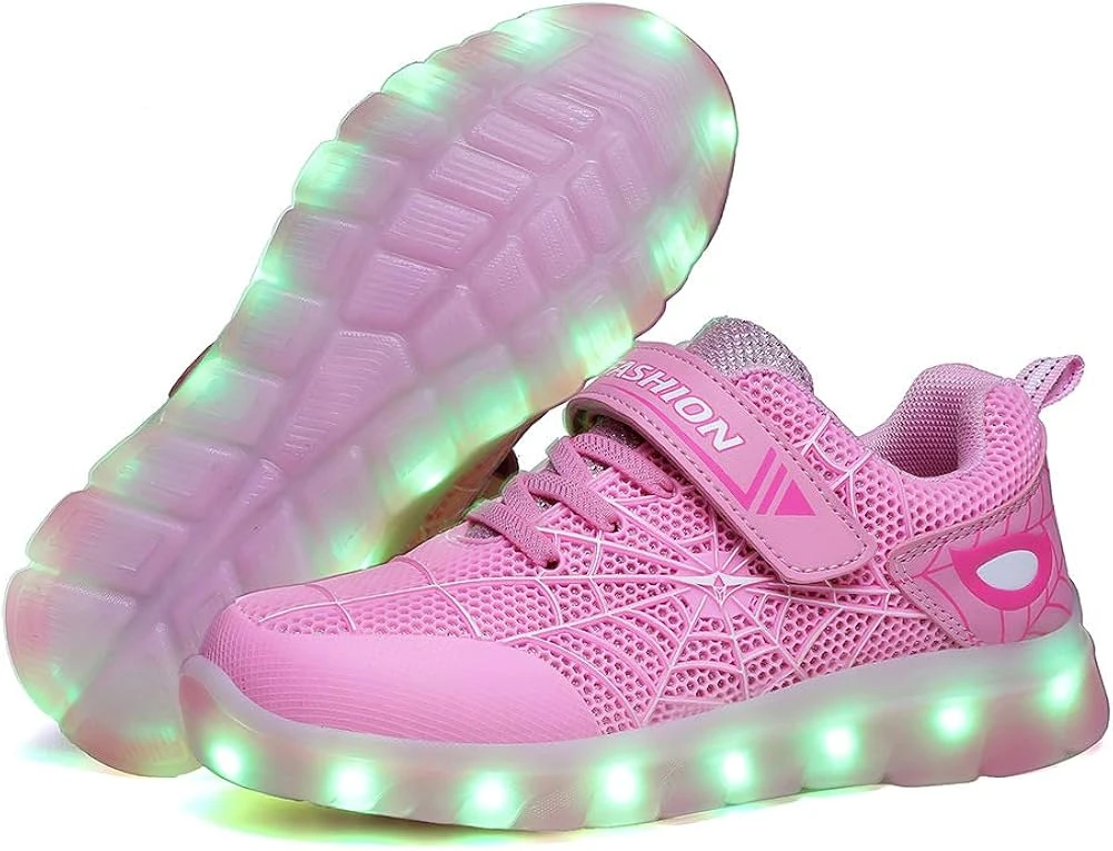 BFOEL Spider Light Up Shoes For Boys Girls Toddler Led Walking Sneaker With USB Charging Birthday Thanksgiving Christmas Day Best Gift 4 BFOEL Spider Light Up Shoes For Boys Girls Toddler Led Walking Sneaker With USB Charging Birthday Thanksgiving Christmas Day Best Gift - Image 2