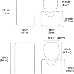 Libaoge Bathroom Mat Sets 3 Piece/Set Rugs Merry Christmas Happy Snowman And Red Truck Memory Foam Mat Set Matches Anti-Skid Absorbent Toilet Seat Cover Bath Mat Lid Cover 18"x30"+14"x18"+15"x18" -Xmas Mart Sales 61466udtmQL. AC SL1200