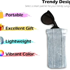 Glasses Pouch Eyeglasses Case - Christmas Wooden Winter Snowflake Squeeze Top Sunglasses Pouch Portable Eyewear Sleeve For Women Men Kids -Xmas Mart Sales 614P7zbNJ9L. AC UL1200