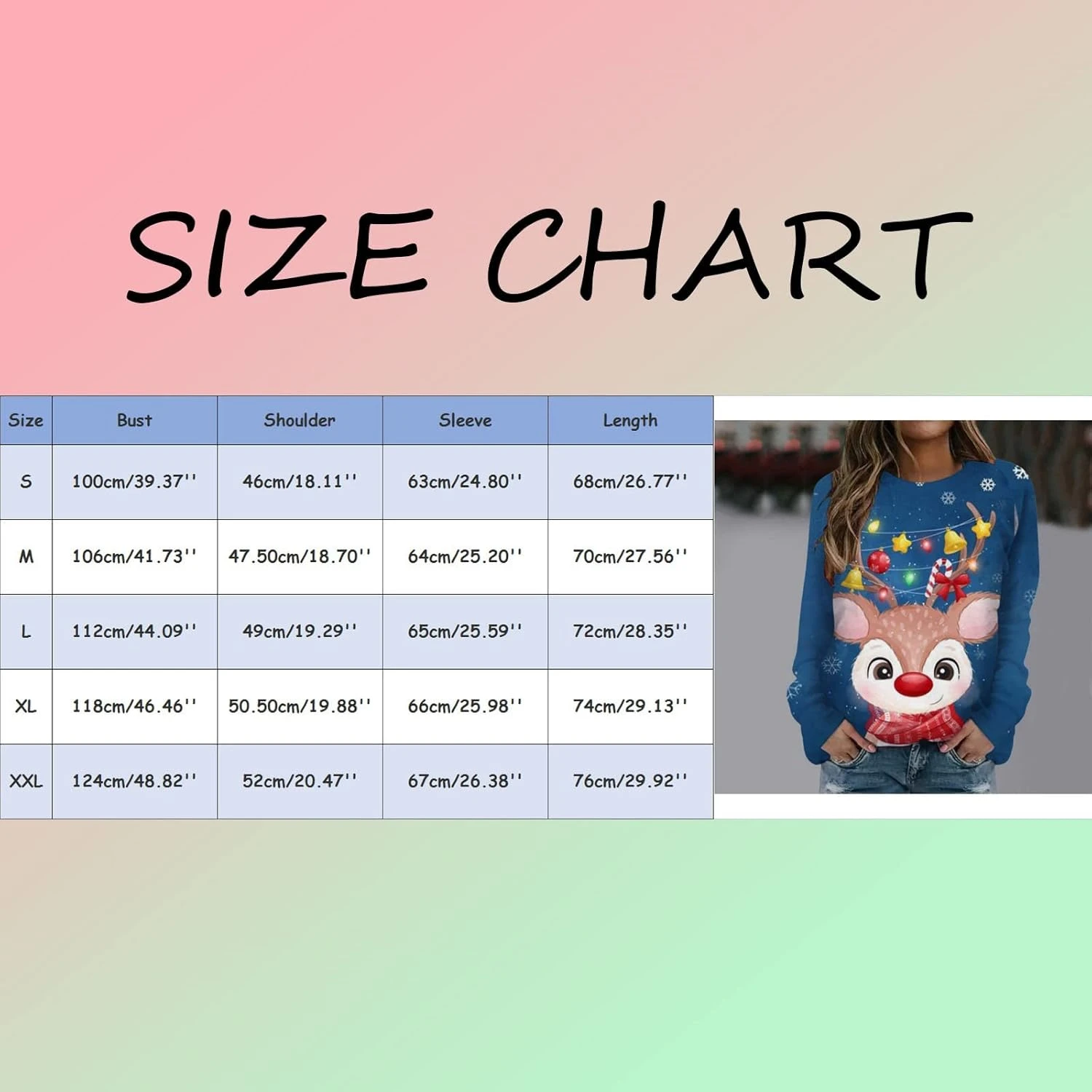 2023 Womens Christmas Graphic Sweatshirts Fall Pullover Tops Light Weight Pullover Tops Relaxed Fit Mid Sweaters 7 2023 Womens Christmas Graphic Sweatshirts Fall Pullover Tops Light Weight Pullover Tops Relaxed Fit Mid Sweaters - Image 5