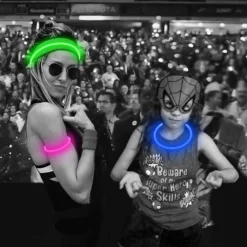HiGuard USB Rechargeable LED Necklace Lighted Up Safety Bracelet Glowing Necklace Glow In The Dark Super Bright For Party Favors Christmas Concerts Birthday Outdoor Activities -Xmas Mart Sales 616AJ3SqCWL. AC SL1000