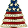 PinMart Rhinestone Patriotic Christmas Tree Holiday Brooch Pin -Xmas Mart Sales 616qVez1OAL. AC UL1010