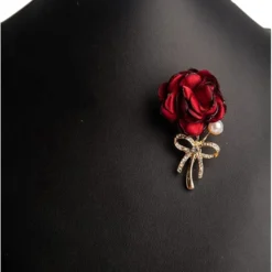 Samiyack Rose Flower Brooch Pins – Pink Red Handmade Fabric Floral Flower Brooches For Wedding Banquet Christmas Party Valentine’s Day Gift For Women Men Bridal Wife Mom -Xmas Mart Sales 618zEtT3uL. AC UL1005