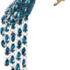 GENERIC FABMODE Rhinestone Peacock Brooch Pin, Handmade Exquisite Exaggerated Jewelry Big Blue Green Crystal Bird Animal Brooches Lapel Collar Suit Shirt Coat Pins Elegant Dress Accessories Wedding Christmas Birthday Valentine Jewelry Gift For Women Fashion Girls Mom Girlfriend (B) -Xmas Mart Sales 619MApsJfbL. AC UL1500