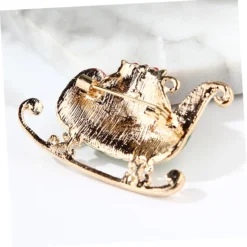 HAPINARY Christmas Brooch Sleigh Brooch Women Breastpin Brooch Pin Sled Rhinestones Corsage Miss Women Brooch -Xmas Mart Sales 619nW1P5QnL. AC UL1264