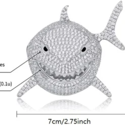 Xikui Diamond Necklace Chain, 18K Gold Plated Hip Hop Shark Pendant With Cuban Chain Width 13MM Length 19.7in(50cm) For Men/Women, Ice Out Chain, Holidays (Halloween, Christmas..) Gifts 12 Xikui Diamond Necklace Chain, 18K Gold Plated Hip Hop Shark Pendant With Cuban Chain Width 13MM Length 19.7in(50cm) For Men/Women, Ice Out Chain, Holidays (Halloween, Christmas..) Gifts -Xmas Mart Sales 61A6Rs35mQS. AC UL1500