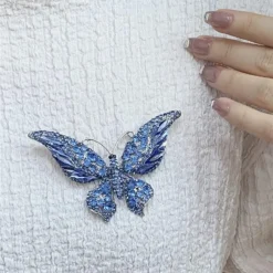 Rhinestone Butterfly Brooch Pin For Women Girls Fashion Exquisite Big Blue Crystal Empress Monarch Winged Brooches Lapel Pins Elegant Dress Accessories Wedding Christmas Birthday Jewelry Gift 12 Rhinestone Butterfly Brooch Pin For Women Girls Fashion Exquisite Big Blue Crystal Empress Monarch Winged Brooches Lapel Pins Elegant Dress Accessories Wedding Christmas Birthday Jewelry Gift -Xmas Mart Sales 61B8FZY9RML. AC UL1000