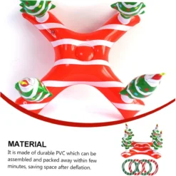 ABOOFAN 1 Set Christmas Tree Ring Inflatable Toy Out Door Toys Kids Ring Outside Kids Toys PVC Party Game Toy Inflatable Toss Toy Inflatable Xmas Toy Outdoor Christmas Ring Child -Xmas Mart Sales 61Bwd9HxZrL. AC SL1223