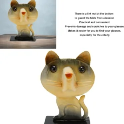 Ltwqv Cute Cat Shaped Eyeglass Holder 5.0x3.7x1.6in Iron Glasses Stand Eyeglass Display Holder Sunglasses Display Stands For Office Home Desk Christmas Birthday Gift -Xmas Mart Sales 61CLtdAm L. AC SL1500