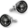 Kooer Cufflinks For Men, White Tree Cufflinks Wedding Christmas Tree Of Life Cuff Links Gift For Men Father Dad Husband -Xmas Mart Sales 61DvMVqHatL. AC UL1050