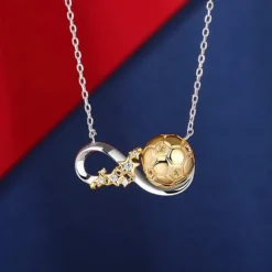 Jeulia World Cup Soccer Ball Necklace: Sterling Silver Plated Crystal Infinity Football Heart Pendant Anniversary Christmas Jewelry Sports Fan Gift Customizable Service With Gift Box -Xmas Mart Sales 61Eyk9i7wL. AC UL1500
