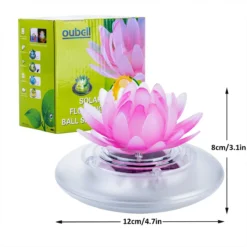 Pearlstar Solar Pond Lights Waterproof LED RGB Solar Floating Lights Swimming Pool Pond Floating Night Lights For Swimming Pool Spa Patio Wedding Party Christmas Decorations(2Pcs Lotus) -Xmas Mart Sales 61GHg6B91 L. AC SL1200
