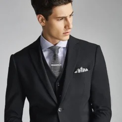 Sanfenly Tie Clips For Men Tie Bar Black Blue Gold Silver Tie Pin Tie Tack With Chain Set For Regular Ties Valentine's Day, Father's Day, Christmas Day Gift -Xmas Mart Sales 61GZ9bGYY5L. AC UL1500