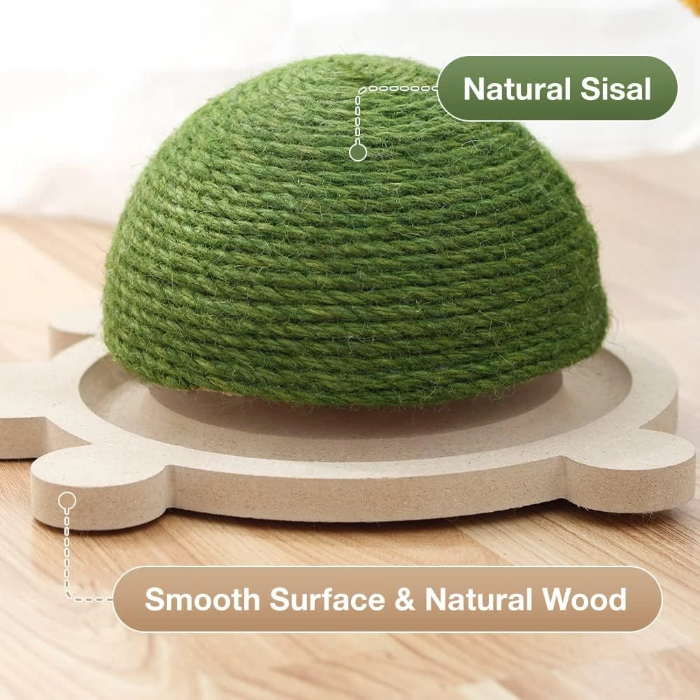 MONDOTOY Funny Roller Cat Toy Wooden Track Balls Turntable For Kitty Cat,Turtle Shape With Cat Scratching Pad,Interactive Toys For Cats, Gifts For Christmas (Turtle) 5 MONDOTOY Funny Roller Cat Toy Wooden Track Balls Turntable For Kitty Cat,Turtle Shape With Cat Scratching Pad,Interactive Toys For Cats, Gifts For Christmas (Turtle) - Image 3