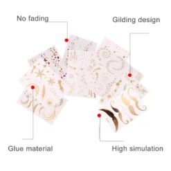 Lurrose 10pcs Halloween Face Temporary Tattoo Sticker Gold Metallic Temporary Transfer Tattoo Freckle Sticker Waterproof For Halloween Christmas Stage Masquerade (Mixed Pattern) 18 Lurrose 10pcs Halloween Face Temporary Tattoo Sticker Gold Metallic Temporary Transfer Tattoo Freckle Sticker Waterproof For Halloween Christmas Stage Masquerade (Mixed Pattern) -Xmas Mart Sales 61KkVdeTQVL. SL1205