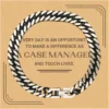 GENERIC Case Manager Cuban Link Chain Bracelet, Every Day Is An Opportunity To Make A Difference, Gifts For Case Manager, Birthday Christmas Appreciation Gifts With Message Card For Boss, Friends, Coworkers -Xmas Mart Sales 61KvzzkejgL. AC UL1200