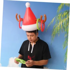 MUSISALY Inflatable Antler Hat Ferrule Inflatables Santa Claus Hat For Nativity Toys For Reindeer Antler Inflatable Christmas Toys Inflatable Toss Game Target Rings PVC -Xmas Mart Sales 61L5LMVt9sL. AC SL1266