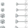 Earrings For Women, 7/8 Pairs Stud Earrings Set For Men Girl, COMOSO 18K White Gold Plated S925 Sterling Silver Cubic Zirconia Earrings Studs 3-8mm, Birthday Christmas Gift -Xmas Mart Sales 61MJ2zwz2CL. AC UL1500