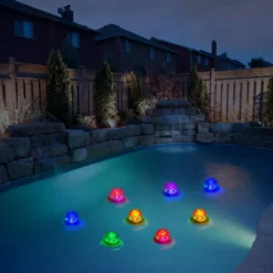 Pearlstar Solar Pond Lights Waterproof LED RGB Solar Floating Lights Swimming Pool Pond Floating Night Lights For Swimming Pool Spa Patio Wedding Party Christmas Decorations(2Pcs Lotus) -Xmas Mart Sales 61MTFrqyDKL. AC SL1200