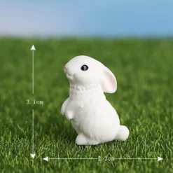 BLAPNK 10pcs Mini Rabbit Animal Figures Toy Easter Egg Cake Toppers, Miniature Rabbit Figurines Fairy Garden Moss Landscape DIY Terrarium Crafts Ornament, Cake Decoration Christmas Birthday Gift -Xmas Mart Sales 61MWEQrIzcL. AC SL1001