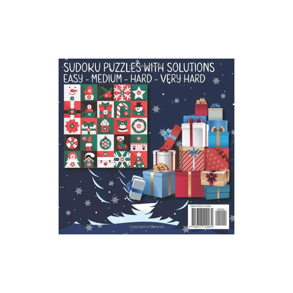 Sudoku Advent Calendar 2022: CALENDAR 2023 Sudoku Puzzle Advent Calendar Book, Puzzle Book Countdown To Christmas From Easy To Hard With Solutions, ... And Women, Xmas Gifts Idea For Adults, Kids, Paperback – Advent Calendar, October 9, 2022 4 Sudoku Advent Calendar 2022: CALENDAR 2023 Sudoku Puzzle Advent Calendar Book, Puzzle Book Countdown To Christmas From Easy To Hard With Solutions, ... And Women, Xmas Gifts Idea For Adults, Kids, Paperback – Advent Calendar, October 9, 2022 - Image 2