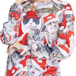 RAISEVERN Unisex Christmas Sweatshirt For Men Women Pullover Sweater Crewneck Long Sleeve Top -Xmas Mart Sales 61NJll 73ML. AC UL1300