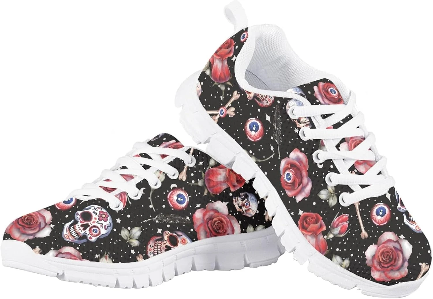 HOTYD Kids Halloween Sneakers For Boys Breathable Athletic Christmas Walking Shoes For Girls Most Comfortable Casual Classic Fashion Playing Sports Shoes 6 HOTYD Kids Halloween Sneakers For Boys Breathable Athletic Christmas Walking Shoes For Girls Most Comfortable Casual Classic Fashion Playing Sports Shoes - Image 4