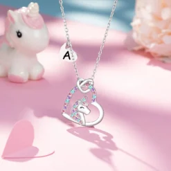 UNGENT THEM Silver Unicorn Letter Initial Necklaces For Girls Birthday Christmas Valentines Day Gifts 11 UNGENT THEM Silver Unicorn Letter Initial Necklaces For Girls Birthday Christmas Valentines Day Gifts -Xmas Mart Sales 61NucYj2hAL. AC UL1500