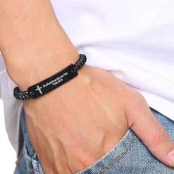 Personalized Unisex Religious Bible Verse Scripture Quotes Bracelet Faith Christian Adjustable Cord Stainless Steel Encourage Inspirational ID Bracelets For Men Women, Christmas Gift Customized -Xmas Mart Sales 61O0Ea7xgTL. AC UL1000