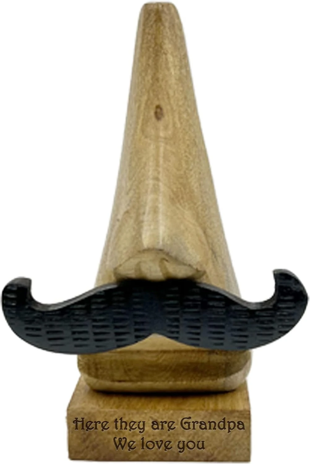 Personalized Wooden Eyeglass Holder Stand - Eyewear Stand For Men's Glasses - Nose Shaped Spectacle Holder - Gift For Grandpa Dad Father Uncle - Ideal For Father's Day Christmas Birthday 3 Personalized Wooden Eyeglass Holder Stand - Eyewear Stand For Men's Glasses - Nose Shaped Spectacle Holder - Gift For Grandpa Dad Father Uncle - Ideal For Father's Day Christmas Birthday