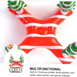ABOOFAN 1 Set Christmas Tree Ring Inflatable Toy Out Door Toys Kids Ring Outside Kids Toys PVC Party Game Toy Inflatable Toss Toy Inflatable Xmas Toy Outdoor Christmas Ring Child -Xmas Mart Sales 61PDHdhGaxL. AC SL1224