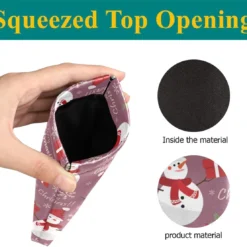 Glasses Pouch Eyeglasses Case - Christmas Holiday Season Squeeze Top Sunglasses Pouch Portable Microfiber Pouch For Women -Xmas Mart Sales 61PezOEELmL. AC UL1200