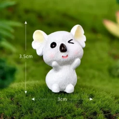 BLAPNK 5 Pcs Mini Koala Bear Animal Figures Toy Cake Toppers, Miniature Koala Figurines Fairy Garden Moss Landscape DIY Terrarium Crafts Ornament, Cake Decoration Christmas Birthday Gift Grey -Xmas Mart Sales 61Q6qDbc7vL. AC SL1001