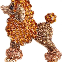 Sparkling Rhinestone Poodle Dog Brooches Women Christmas Animal Brooch Pins -Xmas Mart Sales 61RKCgzyfCL. AC UL1300