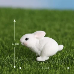 BLAPNK 10pcs Mini Rabbit Animal Figures Toy Easter Egg Cake Toppers, Miniature Rabbit Figurines Fairy Garden Moss Landscape DIY Terrarium Crafts Ornament, Cake Decoration Christmas Birthday Gift -Xmas Mart Sales 61ROP1O3ylL. AC SL1001