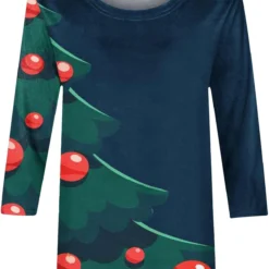 Christmas Womens Shirts Fall 3/4 Sleeve Graphic Print Shirt T-Shirts Crewneck Dressy Cute Casual Holiday Tee 11 Christmas Womens Shirts Fall 3/4 Sleeve Graphic Print Shirt T-Shirts Crewneck Dressy Cute Casual Holiday Tee -Xmas Mart Sales 61RPFtTsjKL. AC UL1500