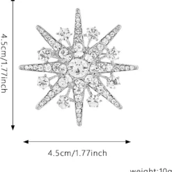 GUOXIAOMEI Christmas Brooch Pin With Rhinestone Crystal CZ Pearl Winter Snowflake Snowman Wreath Brooches Festive Decorations Ornaments Necktie Dress Accessories Jewelry For Women Girls Xmas -Xmas Mart Sales 61SfEL5cS2L. AC UL1500