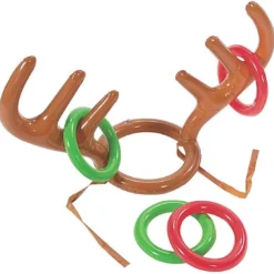 Christmas Holiday Party Toy, Giveme5 Inflatable Reindeer Antler Hat Ring Toss Game -Xmas Mart Sales 61TC4veU21L. AC UL1120