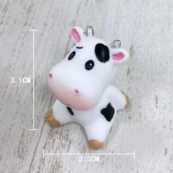 BLAPNK 14 Pcs Mini Cute Cow Animal Figures Toy Cake Toppers, Miniature Figurines Fairy Garden Moss Landscape DIY Terrarium Crafts Ornament, Decoration Christmas Birthday Gift, White (8-HMS-TR1) -Xmas Mart Sales 61TrmJrDhZL. AC SL1001