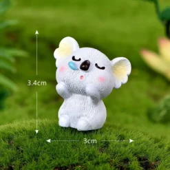 BLAPNK 5 Pcs Mini Koala Bear Animal Figures Toy Cake Toppers, Miniature Koala Figurines Fairy Garden Moss Landscape DIY Terrarium Crafts Ornament, Cake Decoration Christmas Birthday Gift Grey -Xmas Mart Sales 61U6XMlCoNL. AC SL1001