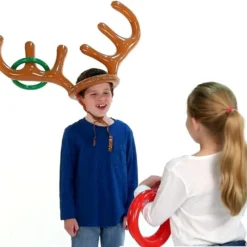 Christmas Holiday Party Toy, Giveme5 Inflatable Reindeer Antler Hat Ring Toss Game -Xmas Mart Sales 61UG sW6KTL. AC UL1110