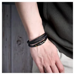 Braided Leather Bracelets For Men, Mens Leather Bracelet With Stainless Steel Magnetic Clasp Bangle Bracelet Wristband Christmas Graduation Birthday Back To School Gifts For Son Grandson -Xmas Mart Sales 61UWVJm0rL. AC SR10001000