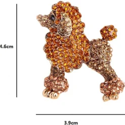 Sparkling Rhinestone Poodle Dog Brooches Women Christmas Animal Brooch Pins -Xmas Mart Sales 61VKjuOPxL. AC UL1300