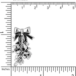 WithLoveSilver 925 Sterling Silver Christmas Holidays Mistletoe And Ribbon 2in1 Brooch Pin And Pendant -Xmas Mart Sales 61VwmJRCwyL. AC UL1200