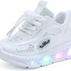 Lymeral Kids Light Up Shoes Led Flash Sneakers, Lightweight Mesh Breathable Kids Shoes With Led For Christmas Birthday Toddler Show Gift