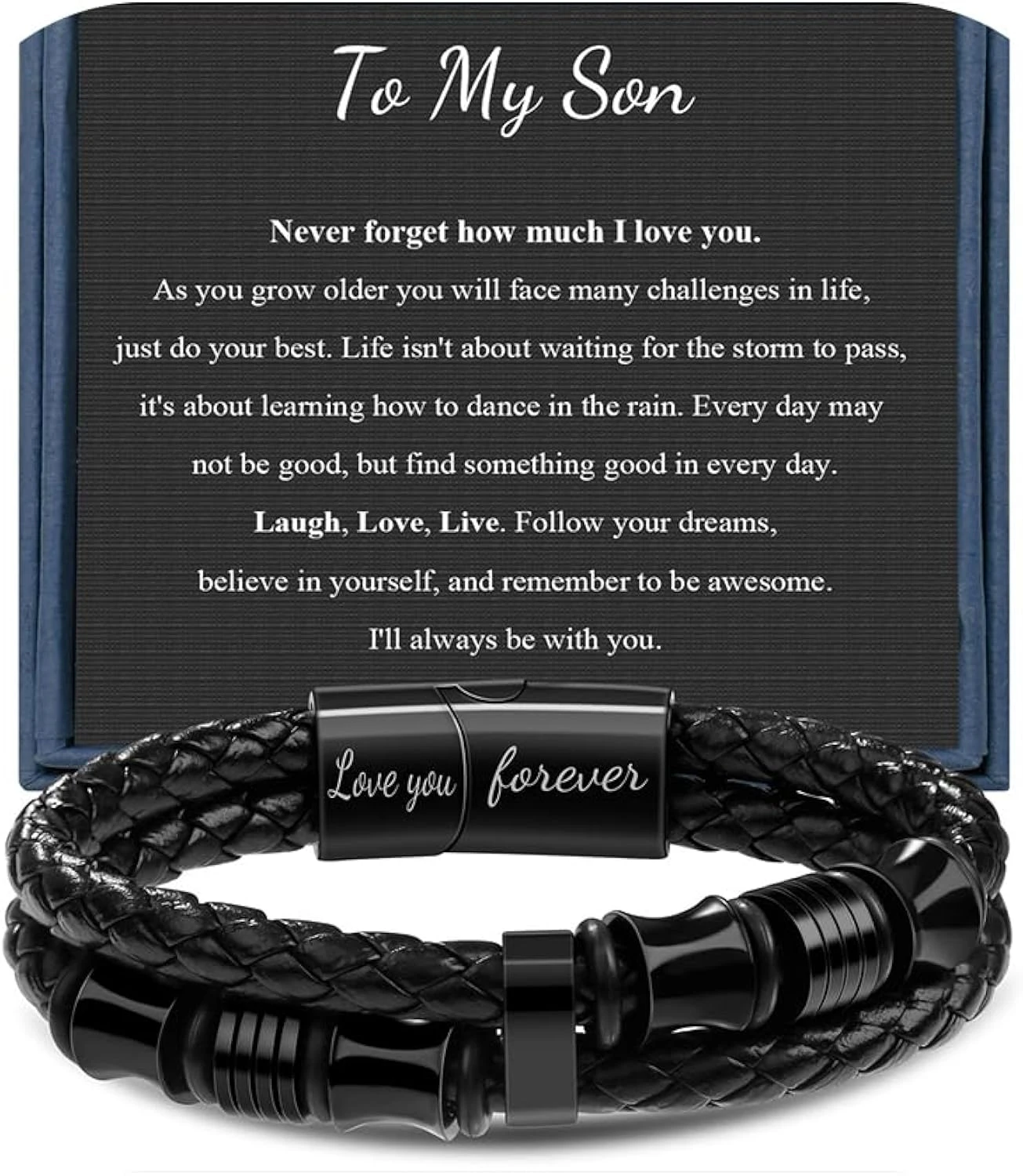 Memgift Gifts For Men Double-Row Braided Leather Bracelets For Man Cool Gifts For Dad Son Boyfriend Husband Birthday Gifts For Anniversary Leather Bracelet Christmas Anniversary 7.5 8.5 9 Inches 3 Memgift Gifts For Men Double-Row Braided Leather Bracelets For Man Cool Gifts For Dad Son Boyfriend Husband Birthday Gifts For Anniversary Leather Bracelet Christmas Anniversary 7.5 8.5 9 Inches