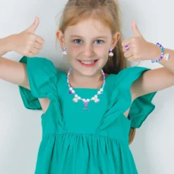 DkakoJew Jewelry Set For Girls Necklace Bracelet Earring Ring Set Mermaid Necklace For Girls Jewelry Set Halloween Christmas Birthday Gift -Xmas Mart Sales 61Xhivl0KZL. AC UL1500