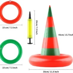Kobit Christmas Ring Toss Game Set Inflatable Christmas Tree Headband Inflatable Xmas Witch Hat With Pump Target Game Toys For Kids Family Christmas Party Game -Xmas Mart Sales 61YCmc0IRKL. AC SL1500