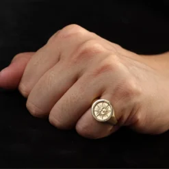 Seidayee There Is Nothing New Under The Sun Religious Ring For Men Women Him Her Birthday 18K Real Gold Jewelry Christmas Gifts Christian Catholic Personalize Customize -Xmas Mart Sales 61YbSJAFkoL. AC UL1200